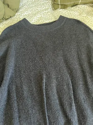 Aerie Dark Gray Crewneck Sweater thumbnail 1