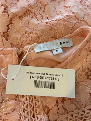 Baltic Born Nessa Lace Blush Midi Dress size Small New With Tags thumbnail 14