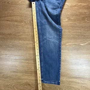 Zara Jeans Women's 6 Blue Mid Rise Straight Slim Stretch Denim EU 38 Minimalist thumbnail 8
