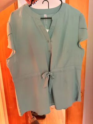 Sage Green Blouse Size XL thumbnail 1