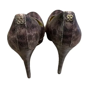 Coach Brown Snakeskin High Heel Stiletto Shoes Womens Size 7B thumbnail 6