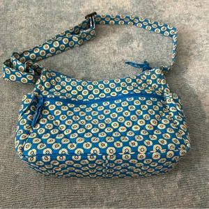 Vera Bradley Riviera Blue Adjustable Strap On The Go Crossbody Purse Bag thumbnail 6