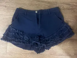 Lizard Thicket Blue Flare Jean Shorts thumbnail 1
