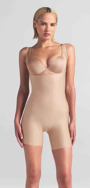 Skims Body Zoned Mid Thigh Bodysuit Large Clay NWT thumbnail 1