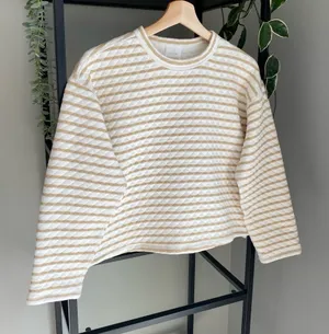 J. Crew Reversible Quilted Pullover Sweater thumbnail 1