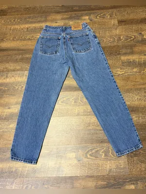 Vintage 90s Levi's 550 Jeans Relaxed Tapered Leg 10 Misses Blue USA Cotton thumbnail 2