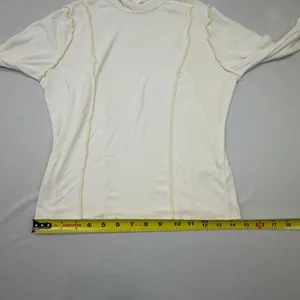 Wild Fable Women's White Ribbed Exposed Seam Turtleneck Long Sleeve Top thumbnail 6