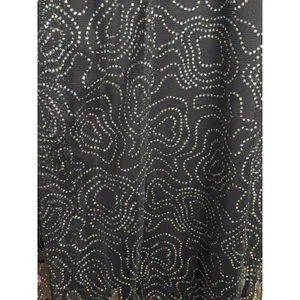 Vintage‎ All That Jazz Black Mesh Rhinestone Maxi Dress Open Back Party Wedding thumbnail 4