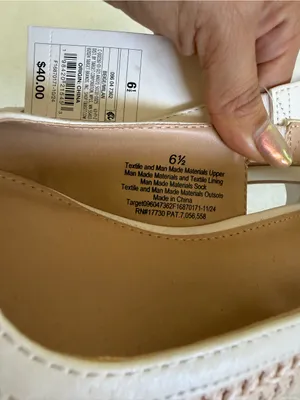 Target NWT A New Day Milan Raffia Slingback Heels Beige Cream Size 6.5 thumbnail 6