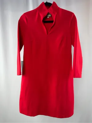 NWT Tuckernuck 3/4 Sleeve Ponte Clifton Dress in Red Size XS thumbnail 5