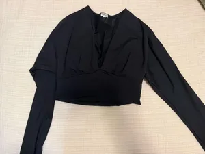 Garage Long Sleeve Crop Top thumbnail 1