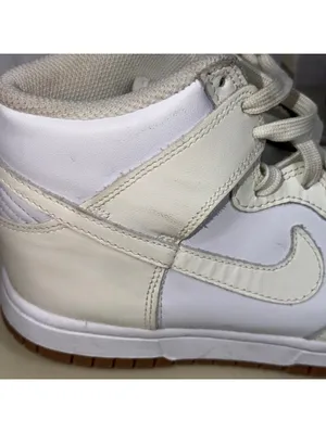 Nike Dunk High White Sail Gum Sneakers Women’s 7 thumbnail 5