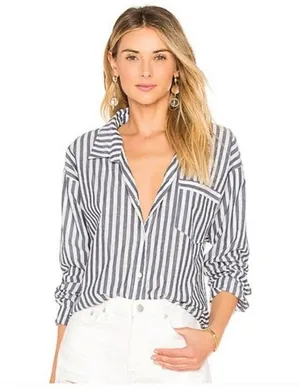 By The Way Revolve Button Down Top Small thumbnail 1