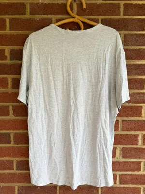 Lululemon Light Gray Short Sleeve Shirt Women's Large thumbnail 2
