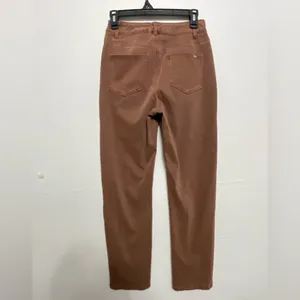 Halara Women’s S Brown Cotton Stretch Pants High Rise Pull-On Style NWT(A192✨ thumbnail 4