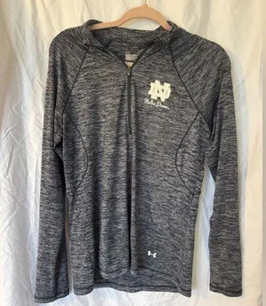 Under Armour Notre Dame Women’s quarter zip semi-fitted size large thumbnail 1