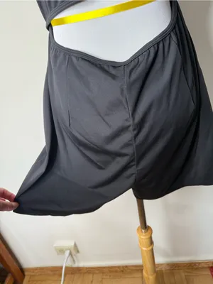 Halara Black Airy U-Neck Cap Sleeve Easy Peezy Romper NWT M thumbnail 7
