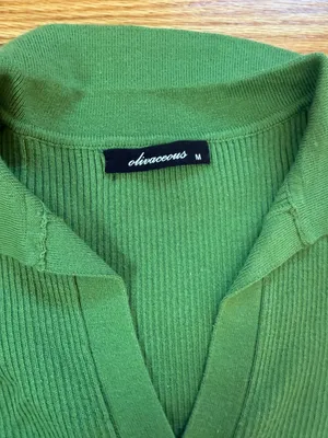 Green Ribbed Long Sleeve thumbnail 3