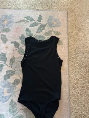 Black studded bodysuit thumbnail 3