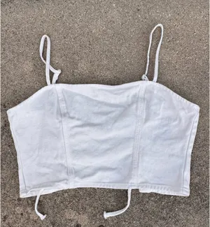 Forever 21 Denim Top Tank Crop Top thumbnail 1
