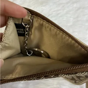 Coach Gold Card Holder Wallet thumbnail 3
