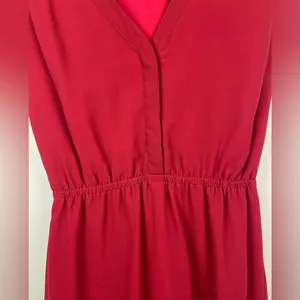 Madewell‎ Skygaze Red Eyelet Scallop Hem Embroidered Dress thumbnail 9