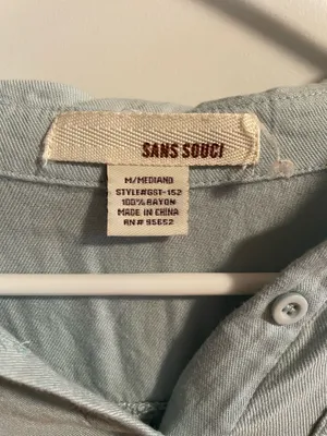 Sans souci long sleeve button down blouse thumbnail 2