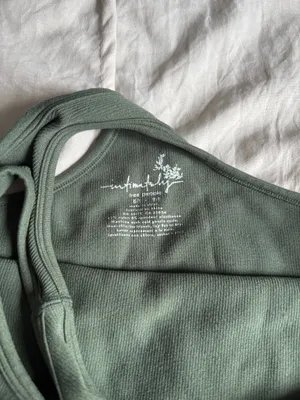 Green Free People Tank thumbnail 3