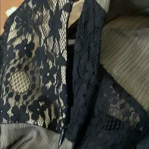 Foxiedox Tristan Lace & Chiffon black maxi dress size L thumbnail 13