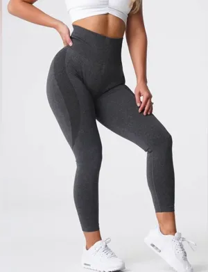 NVGTN Grey Contour Seamless Leggings in Charcoal. Size XS thumbnail 1
