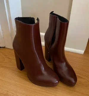 H&M Brown Platform Ankle Boots thumbnail 1
