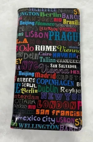 Paperchase Travel Cities Pattern Wallet Case thumbnail 1