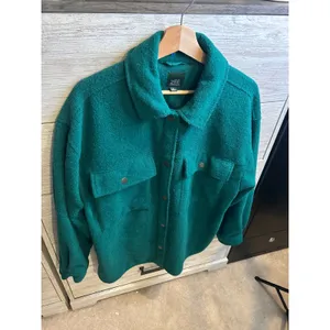 Wild Fable Dark Teal Green Oversized Shacket Button Down Shacket Medium thumbnail 2