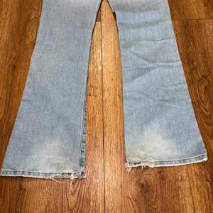 Y2K American Eagle Light Wash Bootcut Jeans Womens 4 Mid Rise Denim boho western thumbnail 11