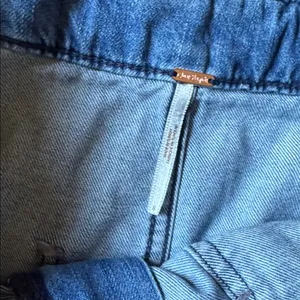 Free People Light Blue Denim Mini Skirt thumbnail 3