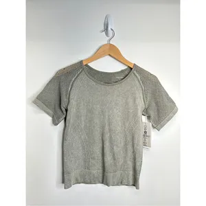 Nine West Active Wear‎ Womens Short Sleeve Top Green Breathable Size S/M NWT thumbnail 4