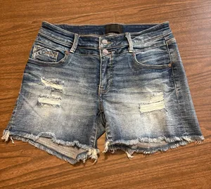 Buckle Black Size 26 Distressed Blue Denim Shorts Fit No 53 thumbnail 1