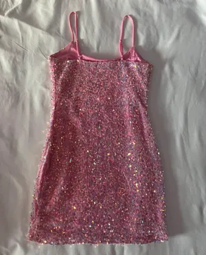 Lucy in the Sky Pink Dress Homecoming thumbnail 3
