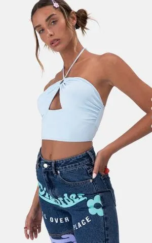 Adika Floret Halter Crop Top thumbnail 3