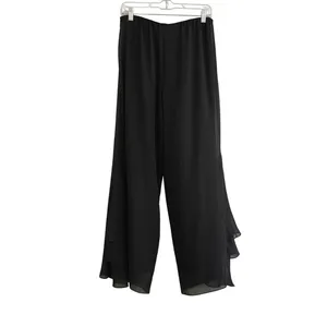 Alex Evenings Black Chiffon Wide Leg Tiered Ruffle Hem Dress Pants Gala‎ Formal thumbnail 8