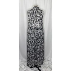 NEW!! Anthropologie MAEVE Marya Tiered Maxi Dress Black Botanical Print Small thumbnail 8