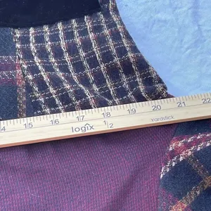 Vintage ZOE size M velvet plaid jacket.Art to wear. thumbnail 6
