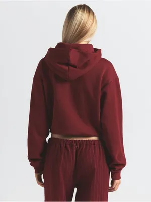 Skims (Gar) Cotton Fleece Classic Pullover Hoodie (8365) | Merlot | Size Medium thumbnail 5