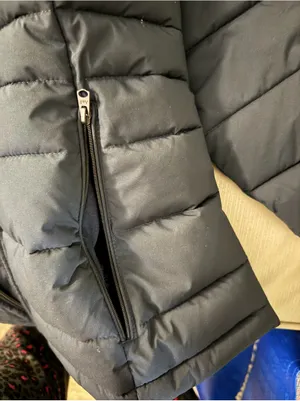 Abercrombie & Fitch Navy Packable Puffer Coat Womens Large thumbnail 6