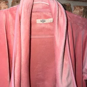 Ugg Soft Pink Size Small Plush Waterfall Cardigan Wrap Cozy Lounge thumbnail 2