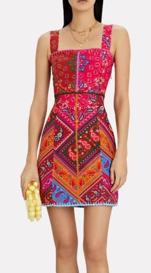 FARM Rio Colorful Bandana Midi Dress thumbnail 1
