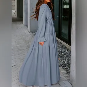 Blue Ruffle Dress Size M thumbnail 2