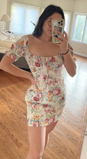 Revolve Auguste White Floral Mini Dress thumbnail 3