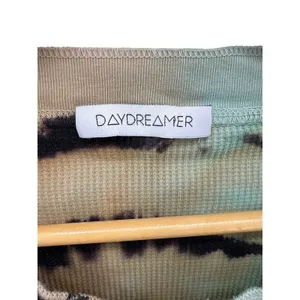 Daydreamer Revolve Tie Dye Waffle‎ Henley Top Size L Long Sleeve Cotton Thermal thumbnail 6