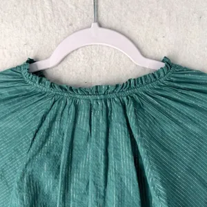 a.n.a Womens Tops Size XS‎ Metallic Silver Striped Batwing Sleeve thumbnail 6